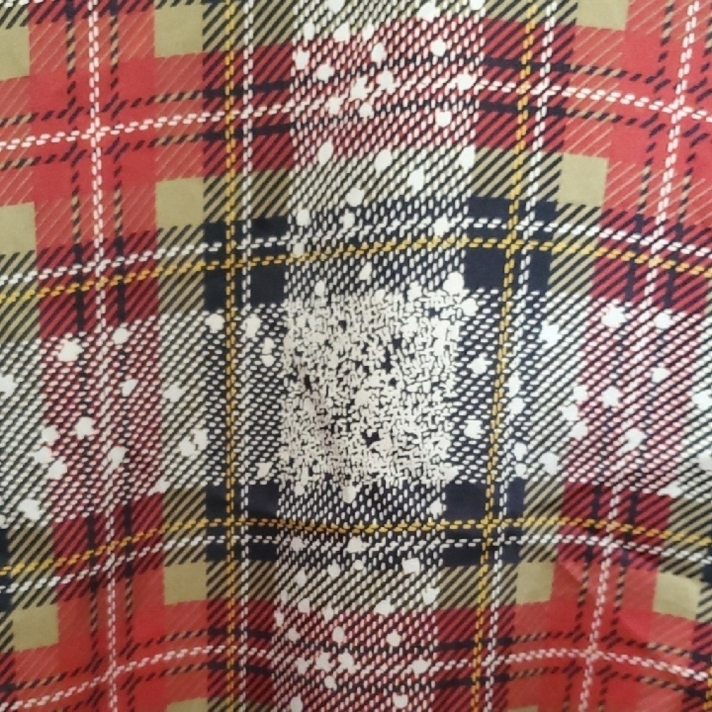 Michel Lerner Vintage Plaid Blouse Women's Red and Black Size 8 - Picture 7 of 8